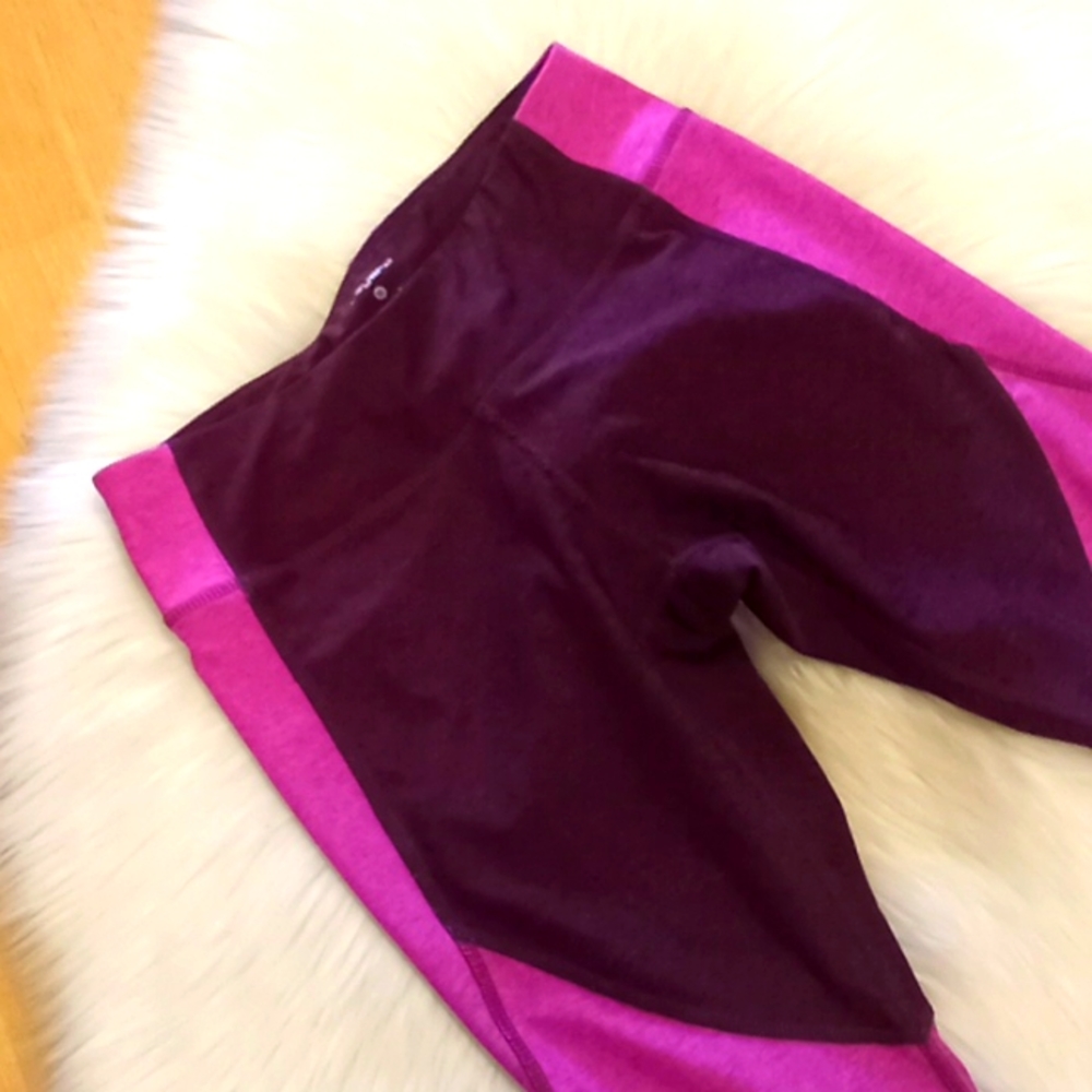 Layer 8 Microstriped Colorblock Leggings